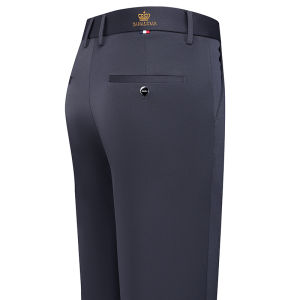 1-Pack Mens Professional Straight-Leg Stretch Formal Pants Non-Iron Comfortable Business Slacks Wrinkle-Resistant Loose Fit