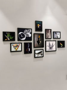 Simple Modern European Style Picture Frame Combination Wall Photo Display Decorative Living Room Restaurant Decor