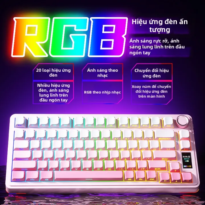 AULA | Bàn phím cơ AULA S75 PRO - Kết nối 3 chế độ (Tri-mode), Layout 75%, Tích hợp màn hình hiển thị | BigBuy360 - bigbuy360.vn AULA | Bàn phím cơ AULA S75 PRO - Kết nối 3 chế độ (Tri-mode), Layout 75%, Tích hợp màn hình hiển thị | BigBuy360 - bigbuy360.vn
