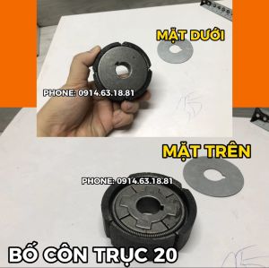2 loại Bố Côn Máy Đầm Cóc Honda Trung Quốc bộ Ly Hợp đường kính ngoài 77cm đường kính lỗ trục 19mm và 20mm