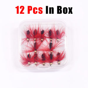 Topranc Peacock Fly Tying Hook 10# Simulated Fakebait Nymph Trout Bass Fishing Flies Lures
