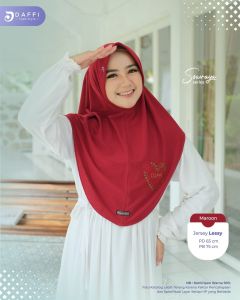 Sowraya Daffi Hijab Premium Jersey Lessy Jilbab Bergo Instan Premium Berkualitas Antem Mini Pad