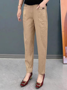 Casual Loose Long Pants for Middle-Aged Women Spring Autumn Fashionable Mom Clothes Comfortable Loose Female Pants