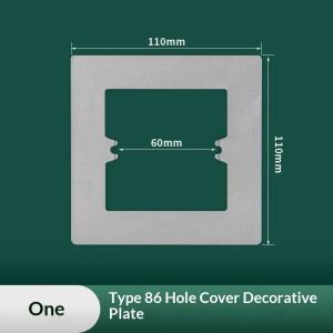 Universal Wall Switch Cover Stain Resistant Plastic Socket Panel Frame for Hotel Lobby Decoration