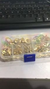 KOVEX 150/300PCS M3-M10 Ring Lugs Eyes Copper Crimp Terminals Cable Lug Wire Connector Non-insulated Kit Assortment【COD】