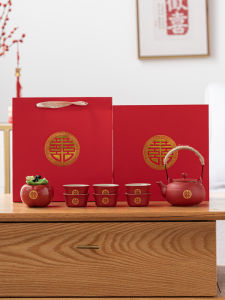 Bộ Tách Trà Cưới Thiết Thực Quà Tặng Đám Cưới Bộ Đồ Uống Trà Cho Cặp Đôi Mới Chất Liệu Sứ Trung Quốc Phong Cách Trang Trí Nhà