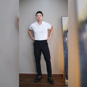 Áo thun nam có cổ trơn cao cấp LADOS 9084- vải poli siêu mát mẻ thấm hút mồ hôi tốt form đẹp