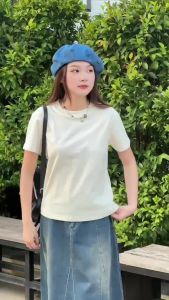 Áo Thun Nữ Form Vừa SUNTEE Phong Cách Basic Vải Cotton 250GSM Cao Cấp Thoáng Mát Local Brand BBT112