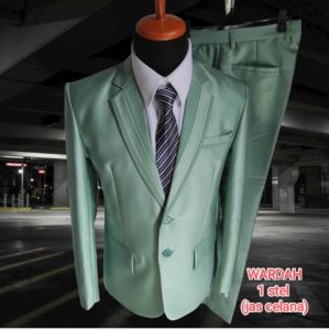1 stel jas Wardah semi woll kilap jas wedding jas nikah jas pernikahan jas kawin jas akat nikah jas pengantin jas manten jas pirwed jas almamater jas blezer jas wisuda jas slim fit jas model baru jas murah jas model korean Jas pria formal Jas cod