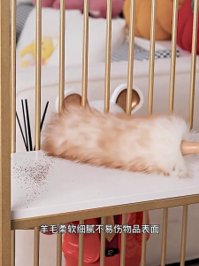 GREENIKA ไม้ปัดฝุ่นขนแกะ ดักฝุ่นดี ทำความสะอาดเร็ว วัสดุธรรมชาติ ไม่ทิ้งขน ทำความสะอาดตัวเองได้ ใช้ในบ้านและรถ