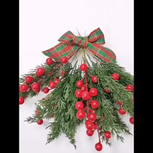 10/20 Pcs Christmas Artificial Plants Tree Home Table Wedding Vase Outdoor Garden Green Holiday Party Craft Decoration Accessory