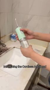 Oral Care Water Flosser Rechargeable 3 Modes Water Flosser Water Jet Water Flosser 4 Heads 220ml Oral Irrigator