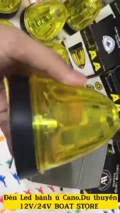 Đèn LED Bánh Ú CanoTàu ThủyDu ThuyềnTín Hiệu Công Trình- Đèn Tín Hiệu Đỏ Đủ  Màu Lựa Chọn 12V/24V-IN BOX Để chọn loại 12v hay 24v-Đèn bánh ú độ sáng Led caokhả năng chống nước-bụi tốtbền đẹp với thời gian-BOAT STORE