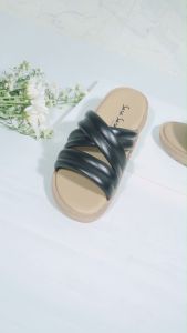 Sara sara DEKA Sandal Viral Wanita 4cm For Casual Sendal Jelly Selop Simple Terbaru Kekinian