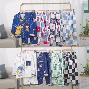 ชุดนอนเด็ก 95-170 ซม.ขนาดเล็กถึงขนาดใหญ่สุด XL ผ้านิ่ม เย็น ใส่สบาย เด็กผู้ชาย เด็กผู้หญิง