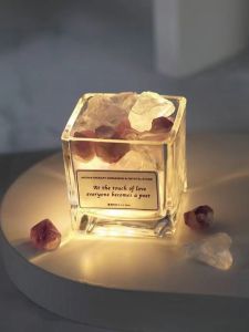 Modern Simplicity Aromatherapy Storage Box Glass Essential Oil Bottle Lasting Fragrance Atmosphere Cup Diffuser Stone Amulet Storage Case