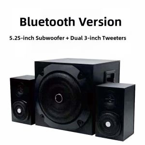 Jubao Wooden Bluetooth Speaker Active 2.1 Desktop Computer TV Sound System Bass Cannon Home Audio Multimedia Soundbox