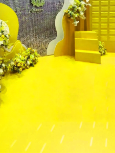 JINNING | Golden Yellow Stage Carpet
