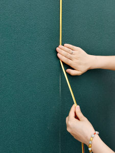 Self-Adhesive Metal Wallpaper Sealing Edge Strip Luxury Living Room Bedroom Background Wall Decor PVC Waterproof Moisture Proof