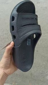 Giày dép crocs(Chính hãng)Dép lê nhựa phối da Cross Yukon sport màu đen dành cho nam