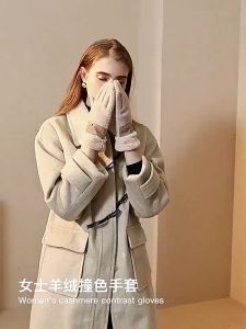 (SG Seller) Women Winter Gloves with Thermal Fleece Lining Cold Weather Touchscreen Texting Glove Thick Warm Windproof Driving Outside