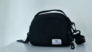 Trendy Black Casual All-Match Crossbody Bag