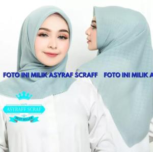 HIJAB SEGI 4 EMBOS KERUDUNG SEGI4 EMBOS JILBAB SEGI EMPAT LASERCUT EMBOS