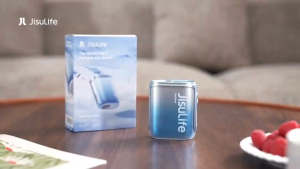 Jisulife Neck Fan Life5 100 Speed 40000RPM Cooling 4500mAh Battery with Lanyard