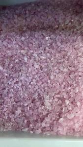 100g/bag Natural Pink Crystal Gravel Rose Quartz Crystal Gravel Stone Rock Chips Lucky Healing Natural Stones and Minerals 5-7mm