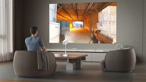 Projector โปรเจคเตอร์ 12500 lumen 4K Ultra HD พร้อม wifi 1080P โปรเจคเตอร์ โทรศัพท์พกพาขนาดเล็กพร้อม Bluetooth Home Projector โทรศัพท์มือถือ