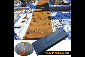 Imitation Wood Grain Garden DIY Path Maker Paving Mold Pavement Brick Mould