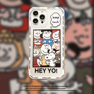 Phone Case Samsung Galaxy A25 A15 A35 A55 5G 4G 2023 Cute Cartoon Snoopy Pattern Transparent Soft Silicone Casing Samsung A55 5G Phone Cover