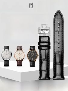 SOALFANEY | Dây đeo đồng hồ da thật cho nam VC truyền thống nghệ thuật thợ làm đồng hồ cài bướm 20MM Phụ kiện thời trang