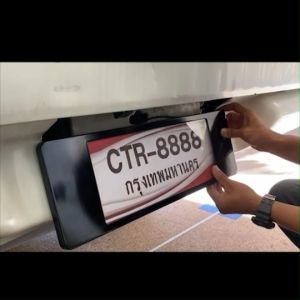 กรอบป้ายทะเบียนรถยนต์ กันน้ำ100% สไตล์ยุโรป และ สไตล์ญี่ปุ่น (คู่หน้า คู่หลัง)