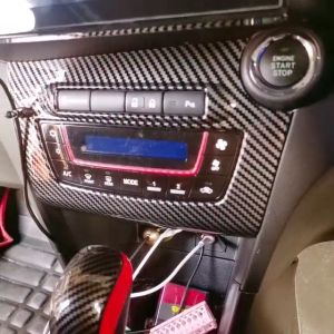 Perodua Myvi G3 Facelift 2018 - 2023 Aircond Switch Panel Trim Cover Carbon Fiber Accessories 2019 2020 2021 2022