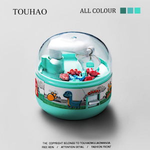 Coin-Operated Prize Machine Desktop Game Toy Pull Rod Rotation Competition Boring No More Egg Machine for Children And Teens