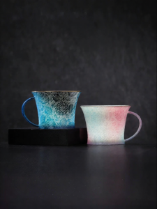 JINGDEZHEN | Fancy Floral Design Mug Set Gift For Women