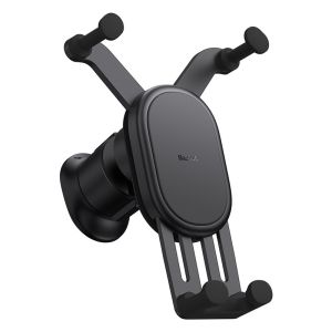 BASEUS | Baseus Car Phone Holder Gravity Auto Restorable in Car Air Vent Silicone Stand For iPhone 14 Xiaomi Samsung Car Mobile Support