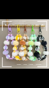 Colorful Mobile Phone Lanyard Wrist Strap Women Chain Short Tali Hiasan Phone Case Lanyard Key Pendant