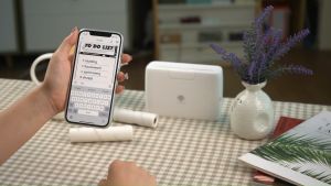 Phomemo M04S Bluetooth Portable Thermal Label Printer HD 304dpi Printing ResolutionSupport 53/80/110mm Width PaperGreat For PhotoAddressA6 WaybillStudy NotesDIY StickerBarcode