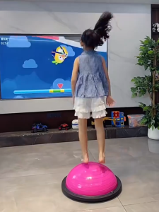 CHERRY Children Sensory Stimulation Bosu Ball Half Yoga Ball Vestibular Proprioception Balancin Autism ADHD Preschool