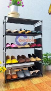 Rak sepatu polos Tempat sepatu kain portable Shoes rack Rak sendal