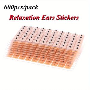600/1200 Chiếc Thư Giãn Tai Dán Châm Cứu Kim Trị Liệu Miếng Dán Auriculotherapy Chăm Sóc Massage Vaccaria Hạt Dụng Cụ Chăm Sóc Cơ Thể