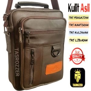 Tas kitab kulit sapi pria 100% ZORRO multi fungsi tahan api