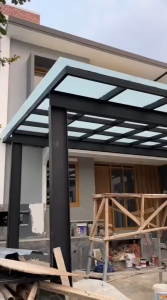 kanopi luar bahan atap solarflat kuat dan bergaransi