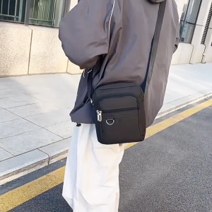 MENSPE Mens Shoulder Bag Fashion Messenger Bag Phone Bag Travel Bag Business Bag Large Capacity Cross Body Bag Lightweight Casual Bag Leisure Sport Street Bag