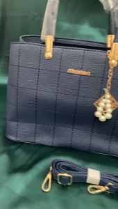 Fashion Plaid Big Capacity Handbeg Womens Shoulder Bag Mat Crossbody Bag with Beads