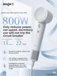 Aolga | Small Power Student Dormitory Quick Drying Hair Care Electric Blow Dryer 800W