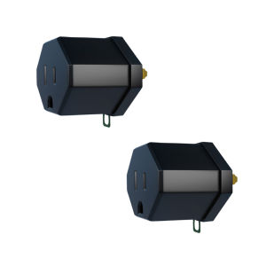 Bộ Chuyển Đổi Ổ Cắm Phân Cực 3 Chấu Sang 2 Chấu CILIA 2/4 Gói Có Tiếp Địa Dùng Cho Nhà Ở