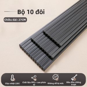 Suncha | Đũa Chống Trượt Chống Mốc Chịu Nhiệt 10 Đôi